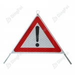 Reflective Tripod Warning Sign - Roll Up Reflective Tripod Warning Sign - Warning Signal